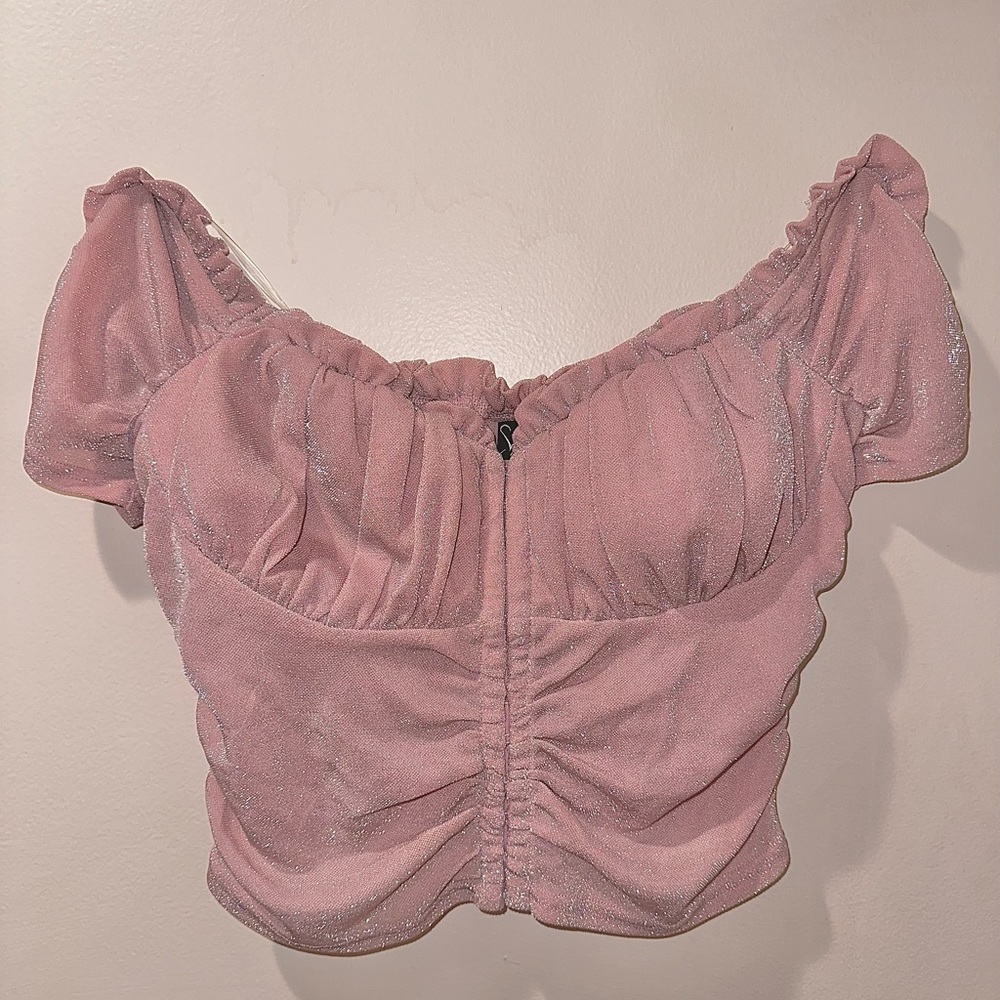 Windsor Glowing In Glitter Mesh Bustier